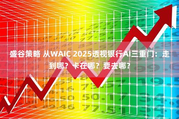 盛谷策略 从WAIC 2025透视银行AI三重门：走到哪？卡在哪？要去哪？