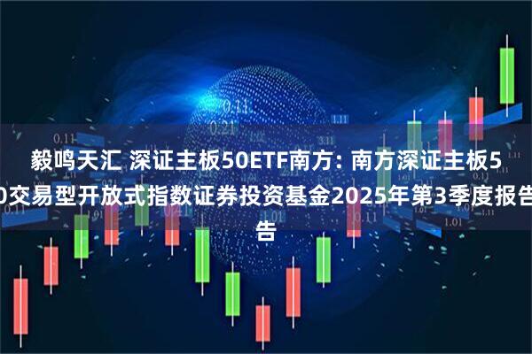 毅鸣天汇 深证主板50ETF南方: 南方深证主板50交易型开放式指数证券投资基金2025年第3季度报告